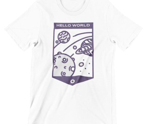 Hello World Printed T Shirt