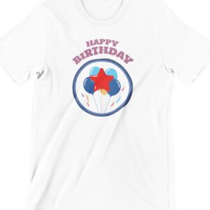 Happy Birthday Printed T Shirt