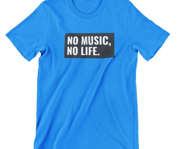 No Music No Life Printed T Shirt