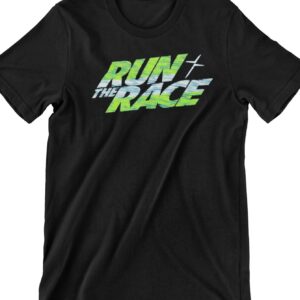 Run The Race Printed T Shirt