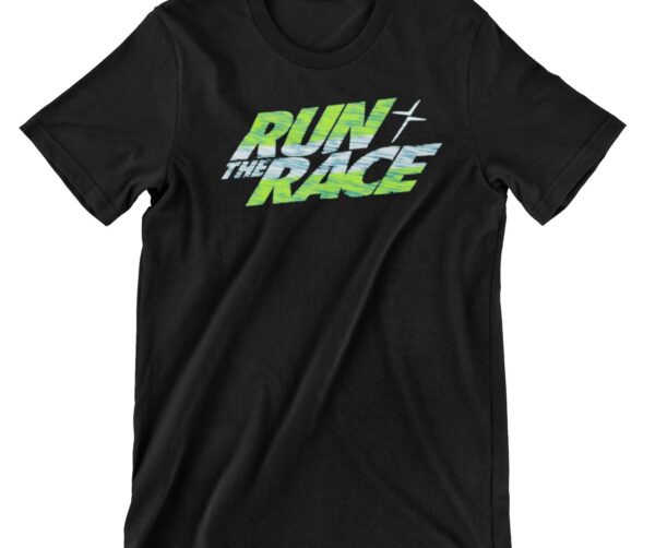 Run The Race Printed T Shirt