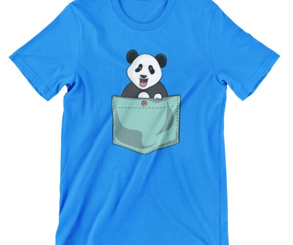 Panda Pocket Printed T Shirt