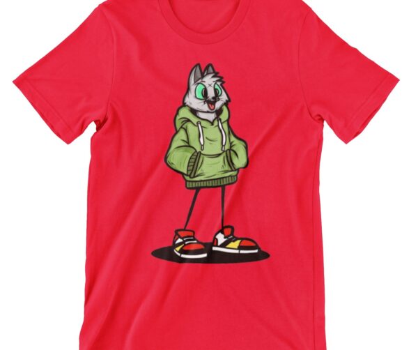 Swag Cat Printed T Shirt