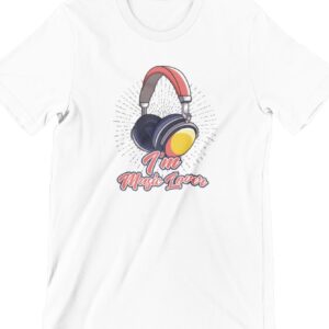 I'm Music Lover Printed T Shirt