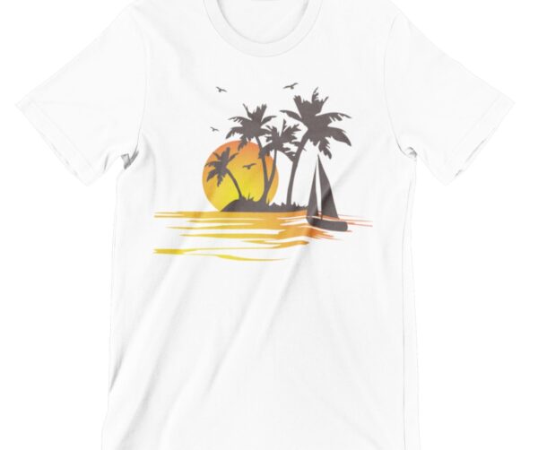 Summer Beach Printed T Shirt